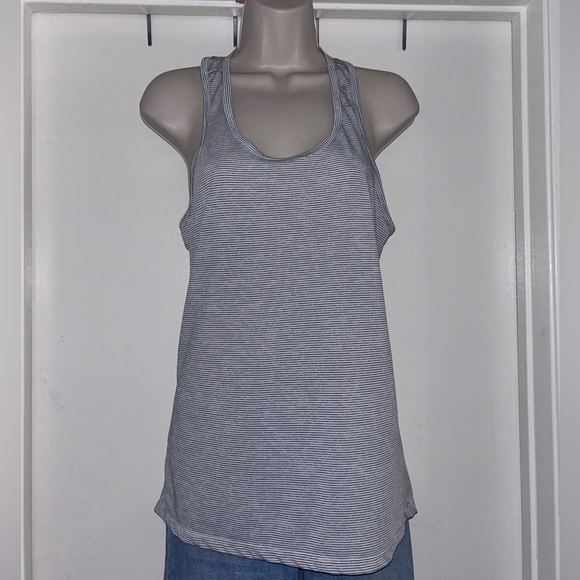 Reebok Cool Racerback Black and white striped - Picture 2 of 5